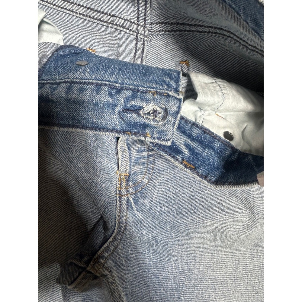 GAP 90s‎ Straight Jeans Womens 30/10R Medium Indigo High Rise Cross-Over Waist - Picture 11 of 11